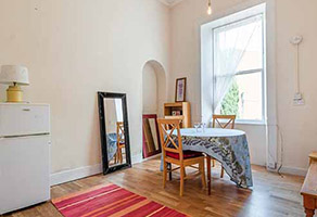 Photo inside our Laurel Street Upstairs Flat in the West End of Glasgow