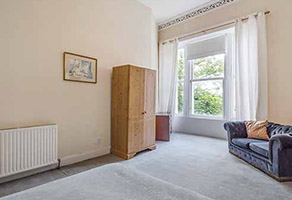 Photo inside our Laurel Street Upstairs Flat in the West End of Glasgow
